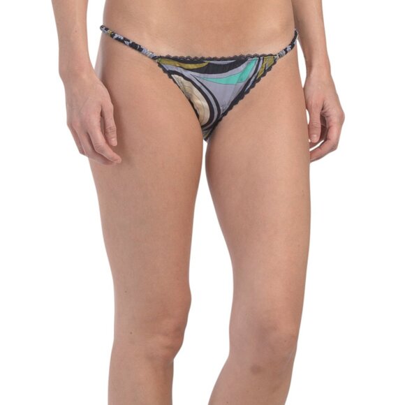 PUCCI Navy Made In Italy Silk Blend Luxury Bikini Briefs - Picture 1 of 2